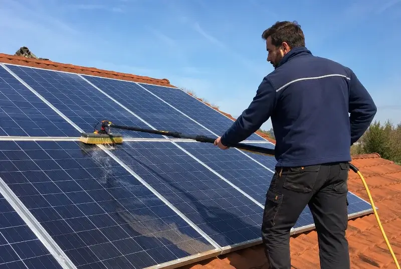 Nettoyage et entretien de panneaux solaires au Cailar
